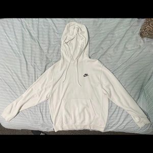 White Nike Swoosh Hoodie